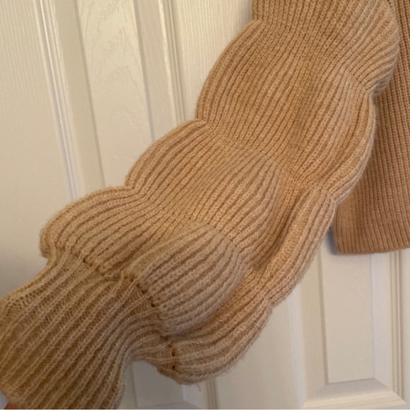 Oak + Fort knit sweater size small oatmeal tan euc - Picture 2 of 8